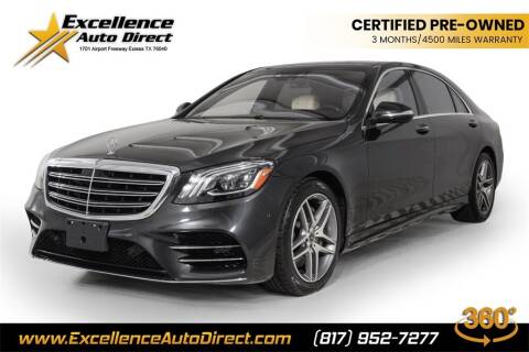 2018 Mercedes-Benz S-Class for sale at Excellence Auto Direct in Euless TX