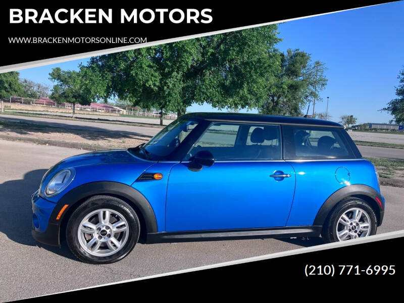 2012 MINI Cooper Hardtop for sale at BRACKEN MOTORS in San Antonio TX