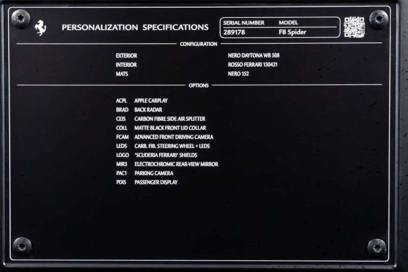 2023 Ferrari F8 Spider