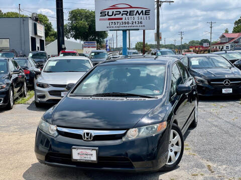 2008 Honda Civic for sale at Supreme Auto Sales in Chesapeake VA