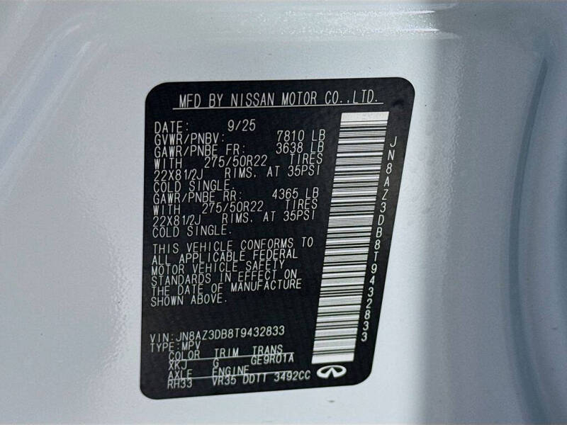 2026 Infiniti QX80 Sport