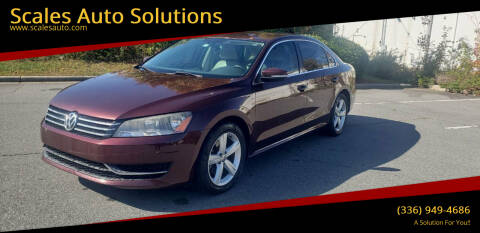 2014 Volkswagen Passat for sale at Scales Auto Solutions in Madison NC