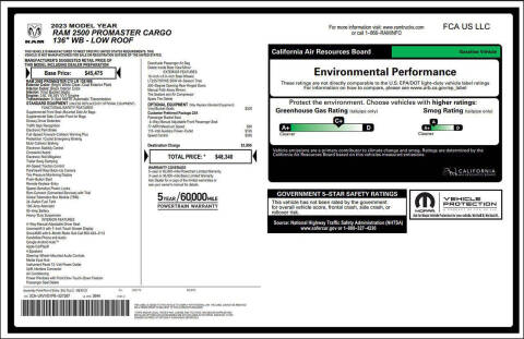 2023 RAM ProMaster 2500 136 WB