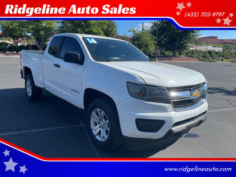 2016 Chevrolet Colorado for sale at Ridgeline Auto Sales in Saint George UT