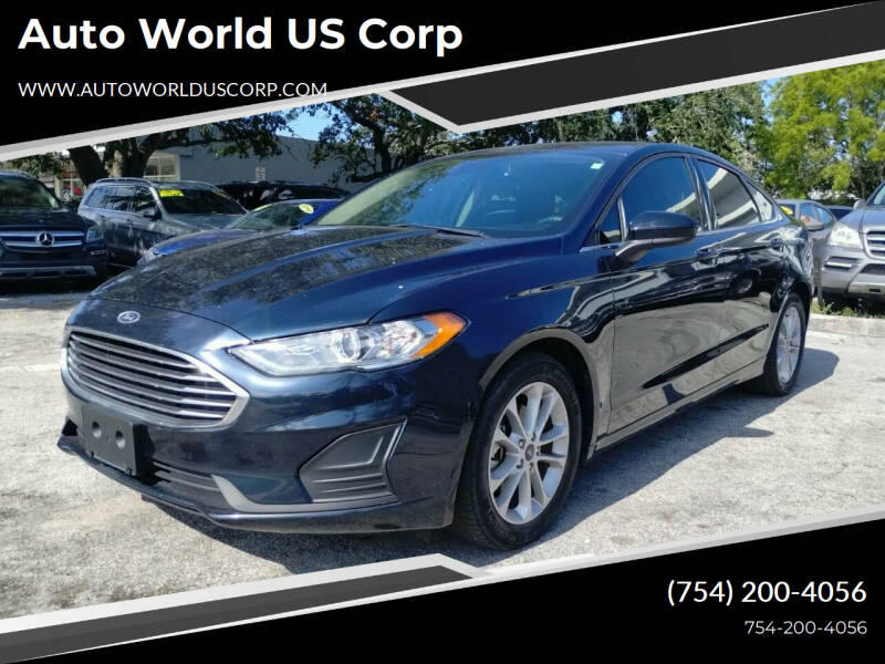 2020 Ford Fusion for sale at Auto World US Corp in Plantation FL