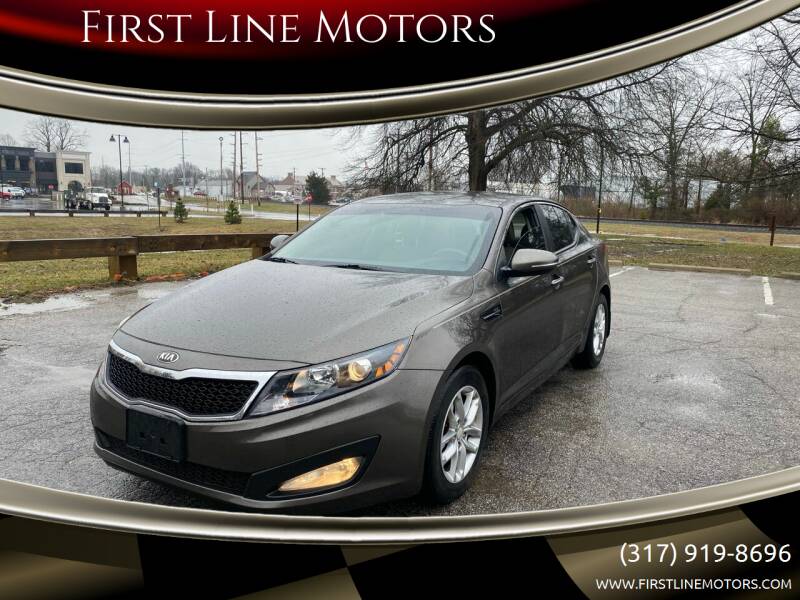 2013 Kia Optima for sale at First Line Motors in Brownsburg IN
