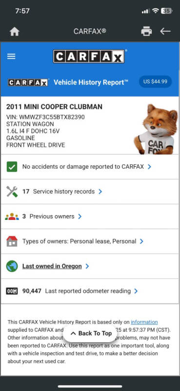 2011 MINI Cooper Clubman