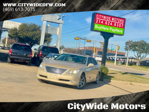 2008 Lexus LS 460 for sale at CityWide Motors in Garland TX