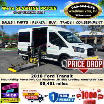 2018 Ford Transit for sale at Wheelchair Vans Inc in Laguna Hills CA