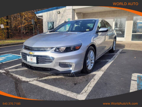 2016 Chevrolet Malibu for sale at World Auto in Fredericksburg VA