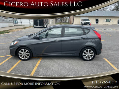 2012 Hyundai Accent for sale at Cicero Auto Sales LLC in Des Moines IA