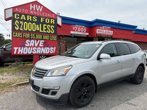 2014 Chevrolet Traverse for sale at HW Auto Wholesale in Norfolk VA