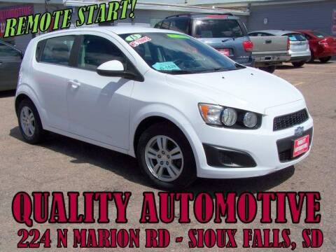 2015 Chevrolet Sonic for sale at Quality Automotive in Sioux Falls SD