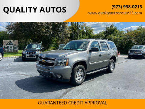 2008 Chevrolet Tahoe for sale at QUALITY AUTOS in Hamburg NJ