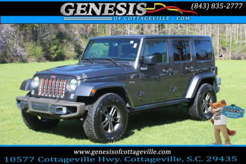 2016 Jeep Wrangler Unlimited for sale at Genesis Of Cottageville in Cottageville SC