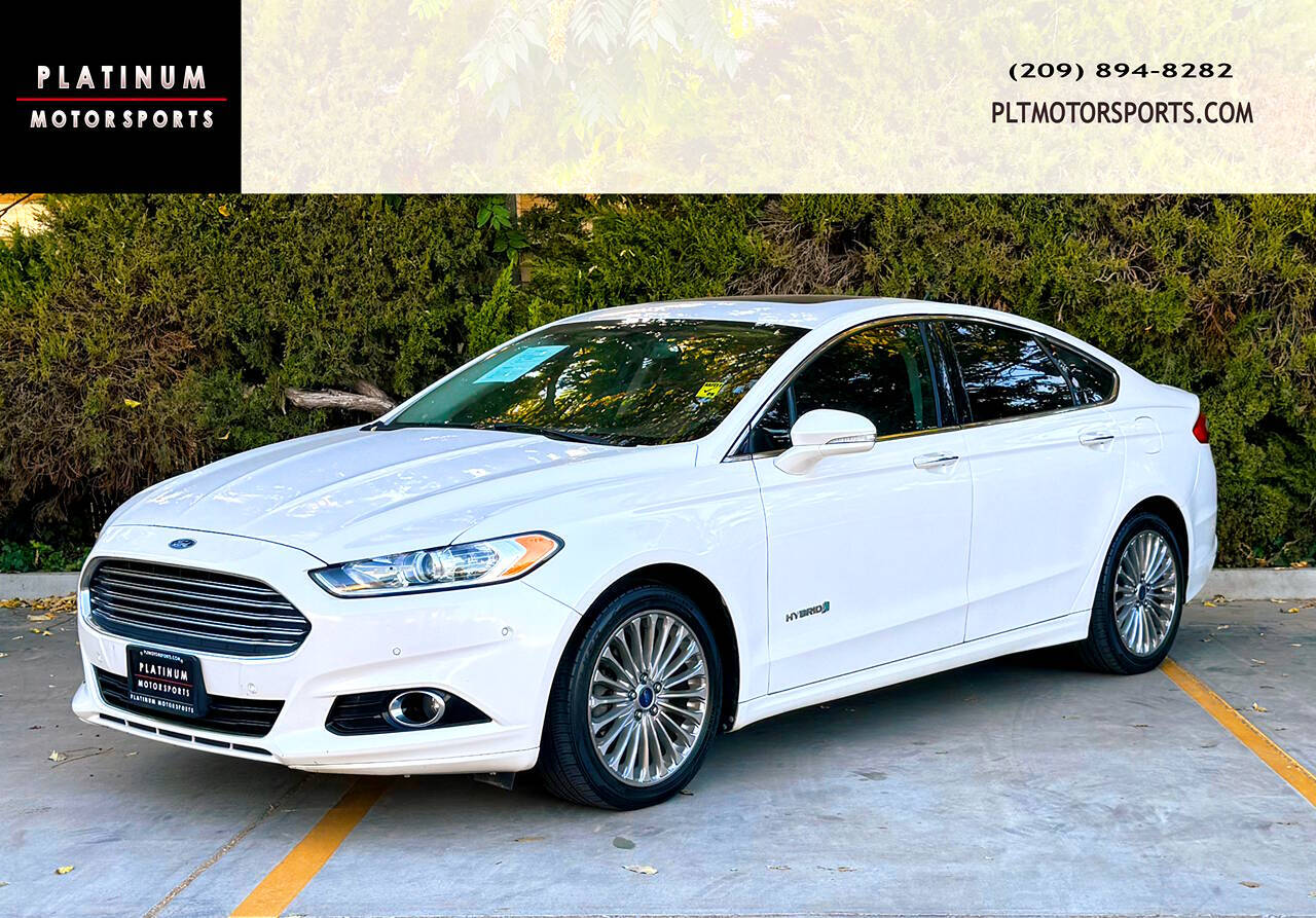 2014 Ford Fusion Hybrid for sale at Platinum motorsports in Patterson, CA