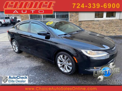 2015 Chrysler 200 for sale at CHOICE AUTO SALES in Murrysville PA