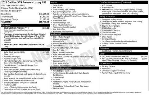 2023 Cadillac XT4 Premium Luxury