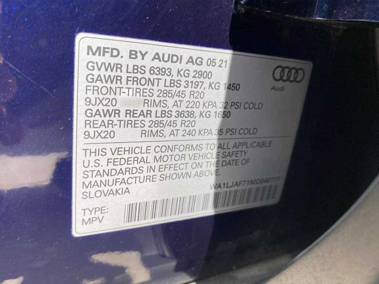 2021 Audi Q7 for sale at Sonydam Auto Sales Orlando in Orlando, FL