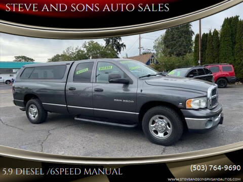 2003 Dodge Ram 2500 for sale at steve and sons auto sales - Steve & Sons Auto Sales 2 in Portland OR