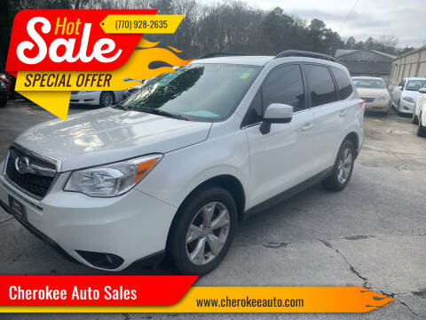 2016 Subaru Forester for sale at Cherokee Auto Sales in Acworth GA