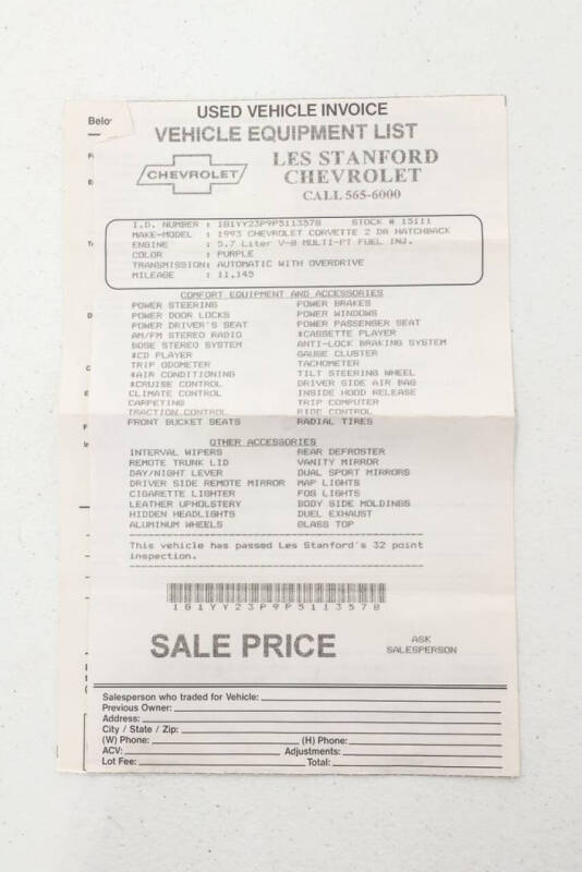 1993 Chevrolet Corvette