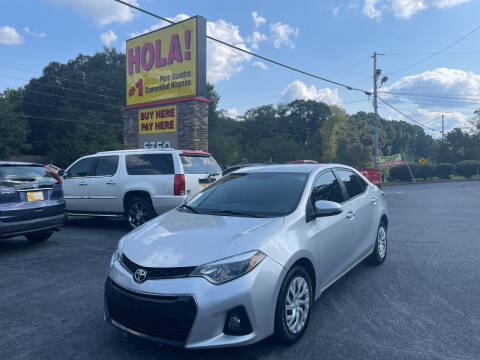 2014 Toyota Corolla for sale at NO FULL COVERAGE AUTO SALES LLC in Austell GA
