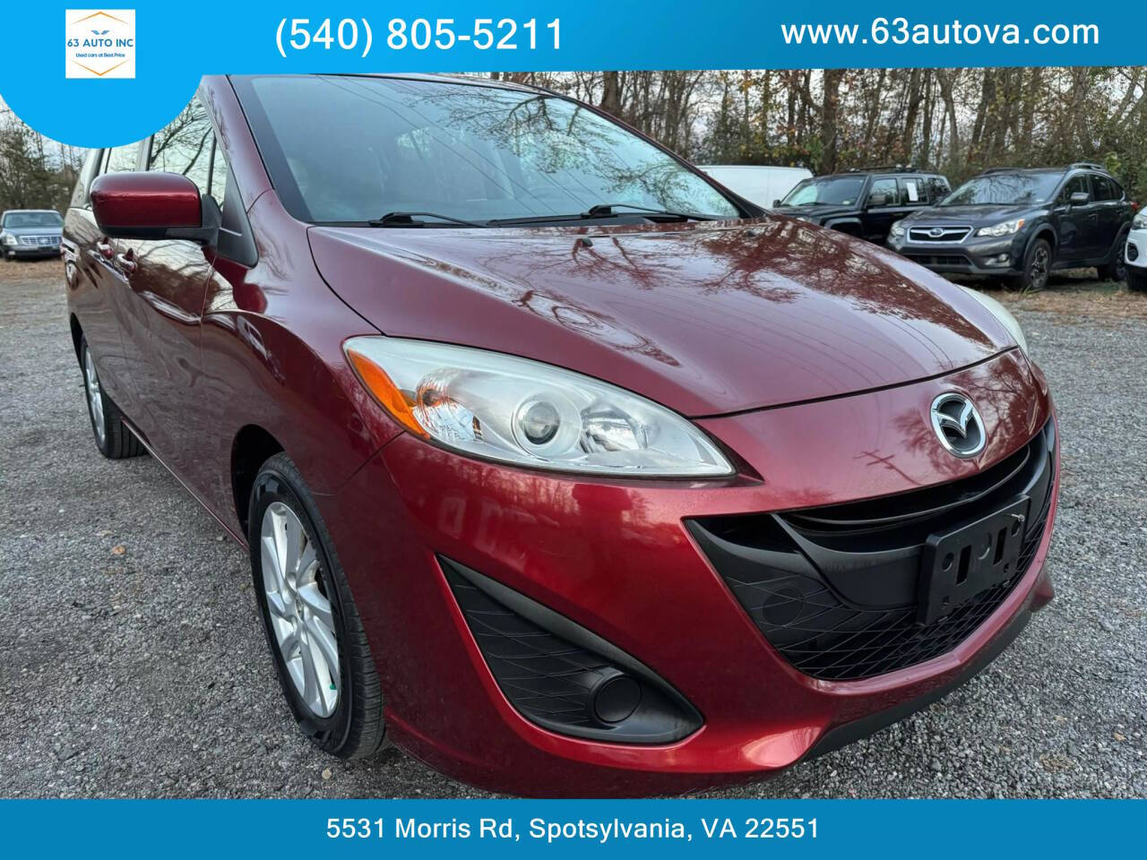 2012 Mazda Mazda5 for sale at 63 Auto Inc in Spotsylvania, VA