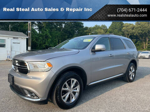 2016 Dodge Durango for sale at Real Steal Auto Sales & Repair Inc in Gastonia NC