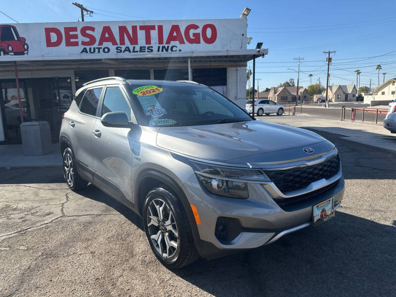 2021 Kia Seltos for sale at DESANTIAGO AUTO SALES in Yuma AZ