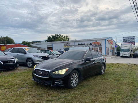 2014 Infiniti Q50 for sale at ONYX AUTOMOTIVE, LLC in Largo FL