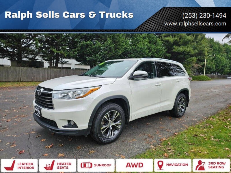 2016 Toyota Highlander for sale at Ralph Sells Cars & Trucks in Puyallup WA