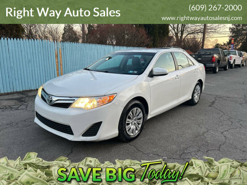 2012 Toyota Camry for sale at Right Way Auto Sales in Westampton NJ