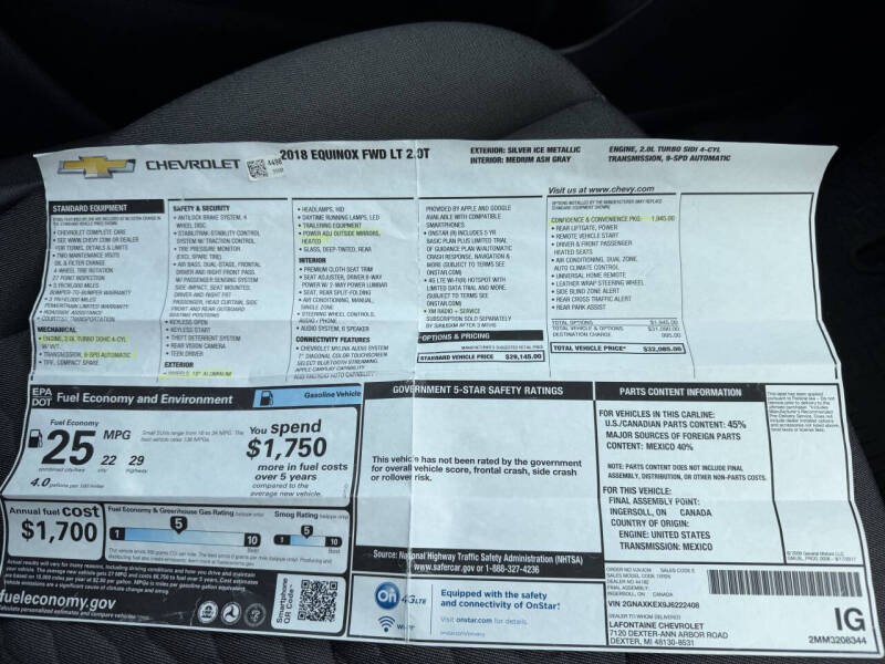 2018 Chevrolet Equinox LT