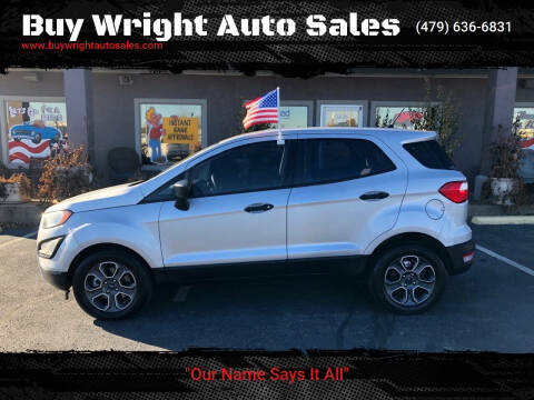 2018 Ford EcoSport for sale at Buy Wright Auto Sales in Rogers AR