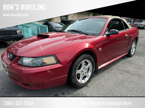 2004 Ford Mustang for sale at RON'S RIDES,INC in Bunnell FL