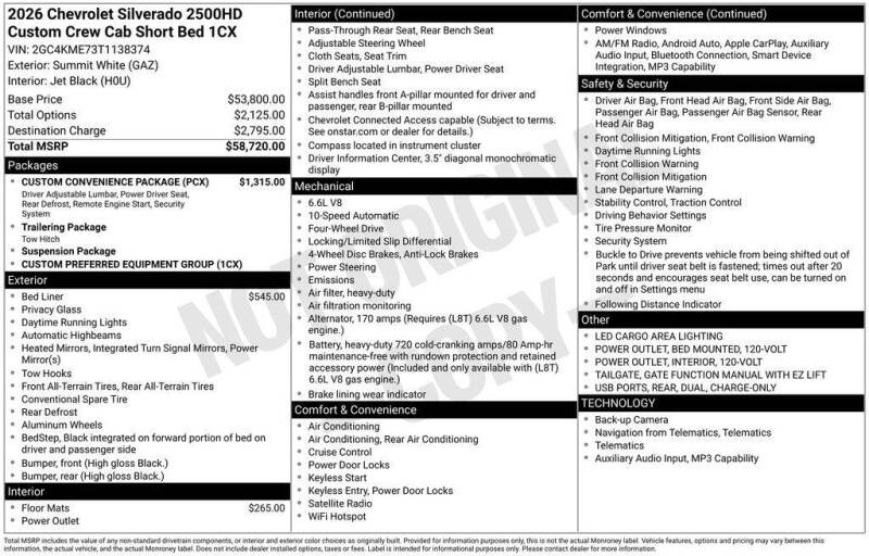 2026 Chevrolet Silverado 2500HD