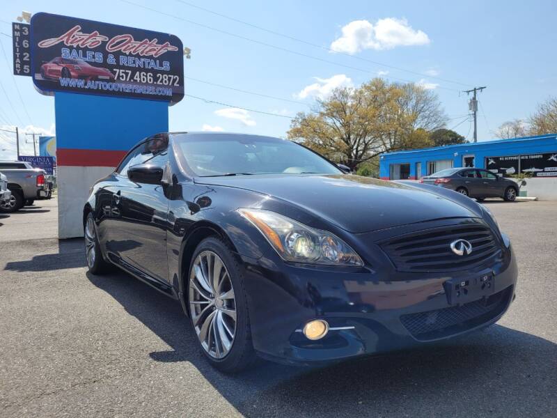 2011 Infiniti G37 Convertible for sale at Auto Outlet Sales and Rentals in Norfolk VA