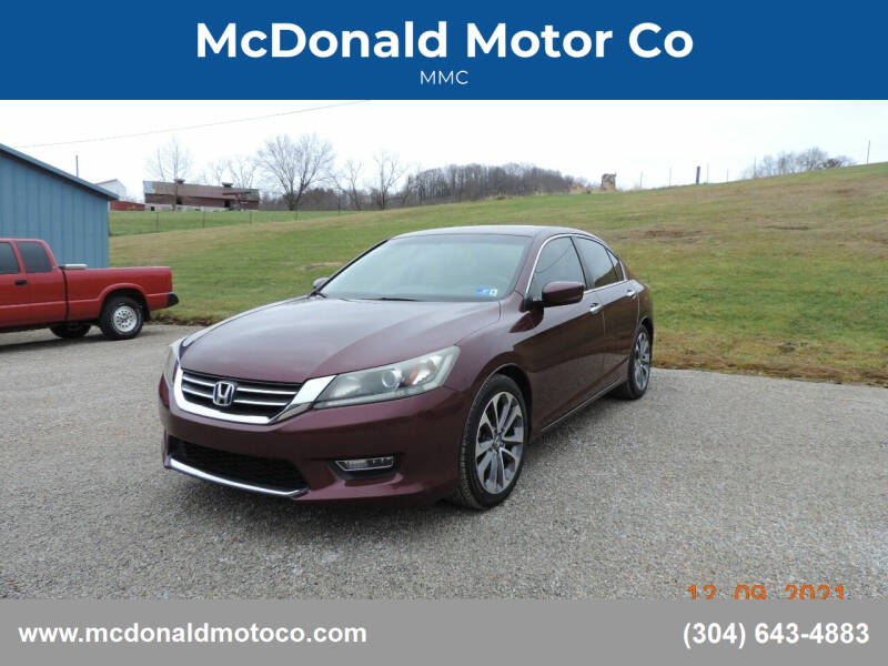 2013 Honda Accord for sale at McDonald Motor Co in Harrisville WV