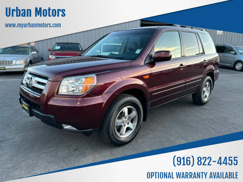 2007 Honda Pilot for sale at Urban Motors in Sacramento CA