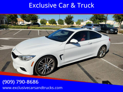 2015 BMW 4 Series for sale at Exclusive Car & Truck in Yucaipa CA