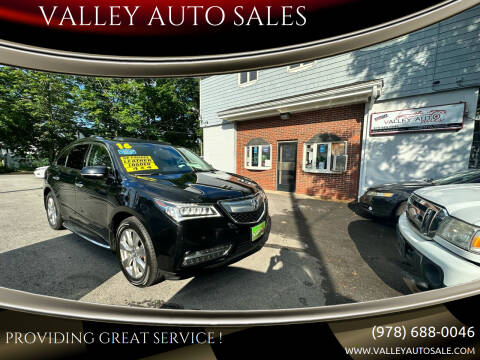 2016 Acura MDX for sale at VALLEY AUTO SALES in Methuen MA