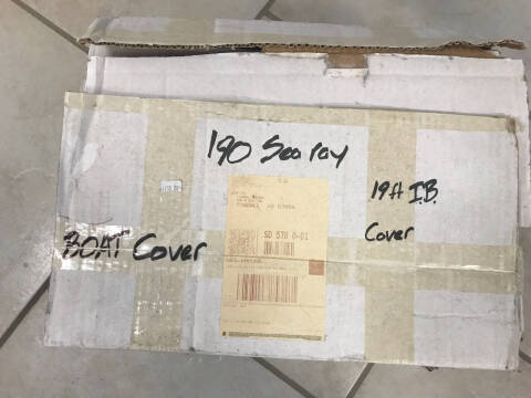 Sea Ray 190 BOAT COVER