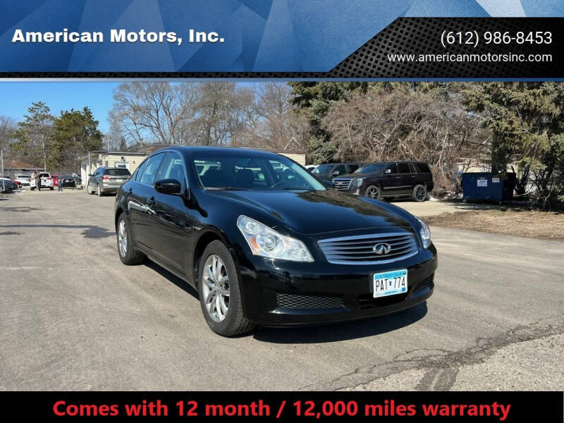 2009 Infiniti G37 Sedan for sale at AMERICAN MOTORS, INC. in Farmington MN