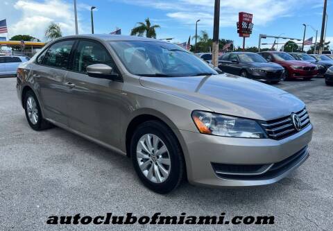 2015 Volkswagen Passat for sale at AUTO CLUB OF MIAMI, INC in Miami FL