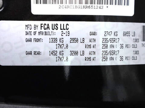 2019 Chrysler Pacifica Touring L