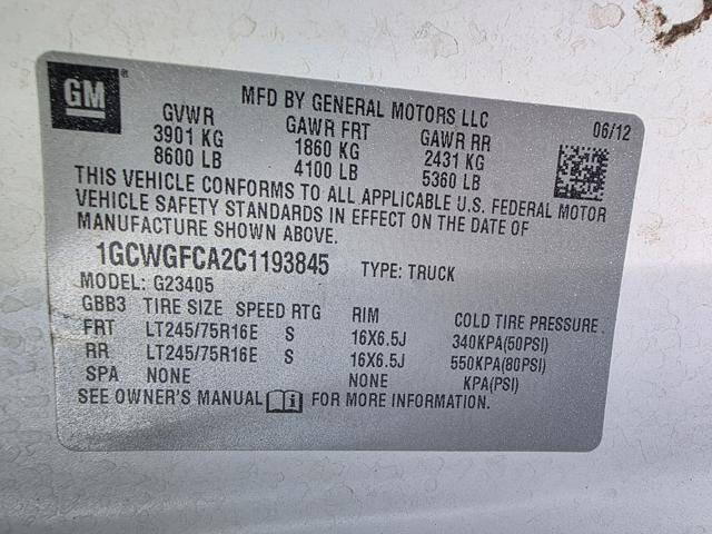 2012 Chevrolet Express 2500