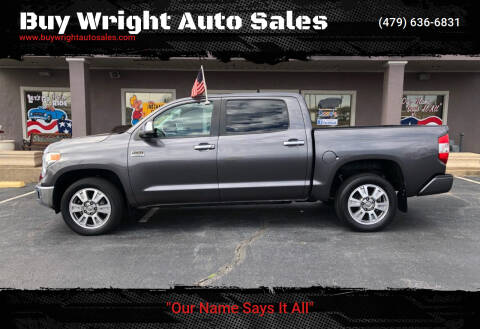 2015 Toyota Tundra for sale at Buy Wright Auto Sales in Rogers AR