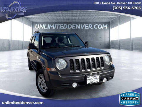 2016 Jeep Patriot for sale at Unlimited Auto Sales in Denver CO