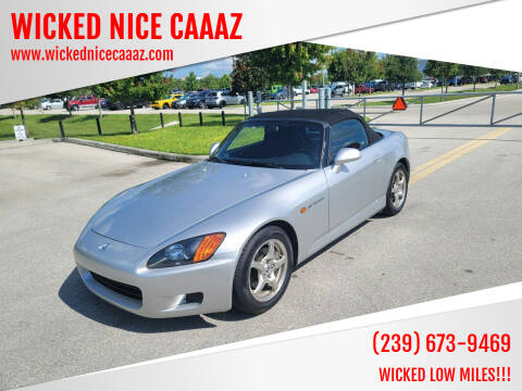 2002 Honda S2000 for sale at WICKED NICE CAAAZ in Cape Coral FL